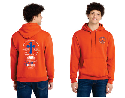 Port & Co unisex Core Fleece Pullover Hooded Sweatshirt. PC78H