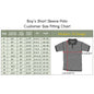 Shirts Sizing Chart