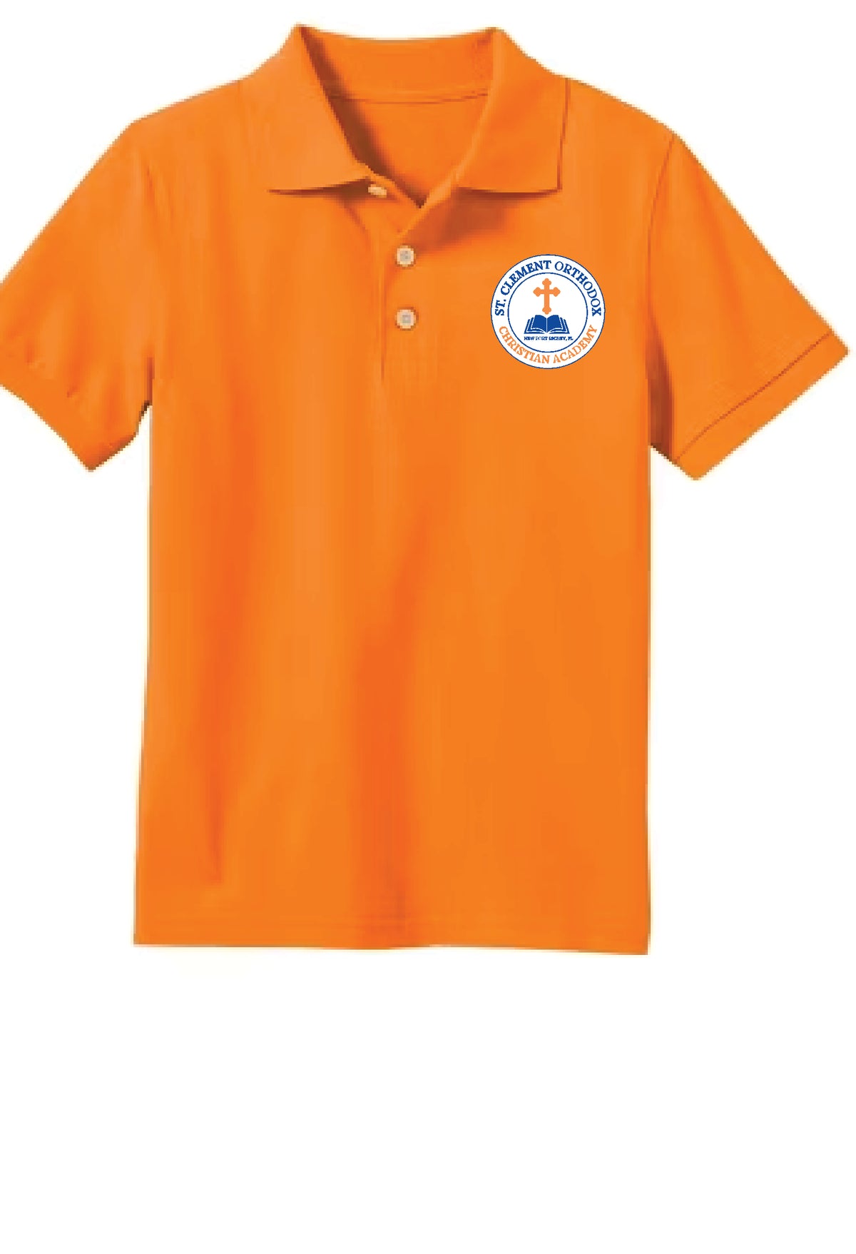 School Uniform  unisex Polo-Orange