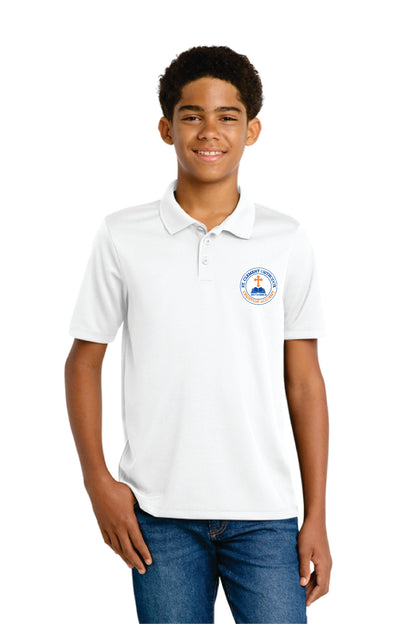 Sport-Tek Youth unisex PosiCharge RacerMesh Polo. YST640